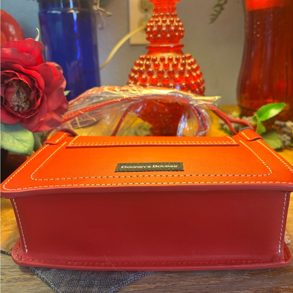 Dooney & Bourke Red Sweety Leather Pinky Bag w/Dust Cover/Price Set/No Offers - Picture 3 of 6